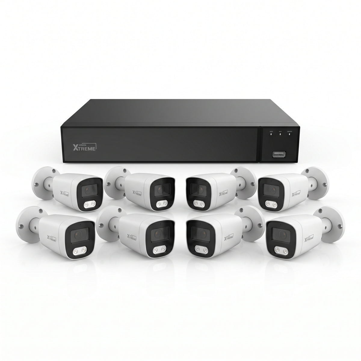 VisionX XTREME FCA kit de vigilancia 12MP 8 canales con disco 1TB