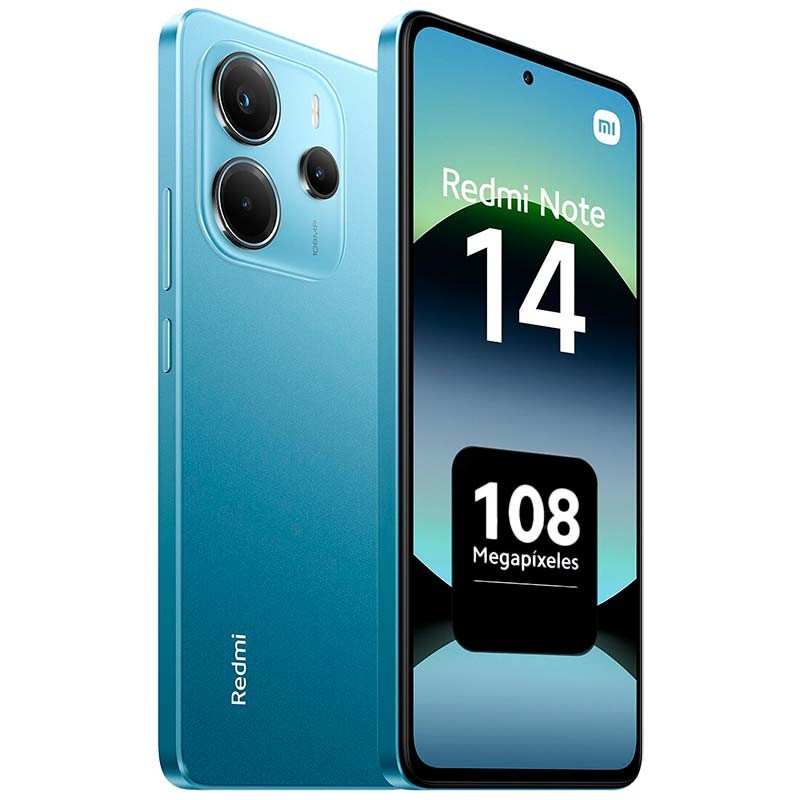 Smartphone Xiaomi Redmi Note 14 4G Azul 6GB/128GB: Cámara 108MP, Pantalla 120Hz